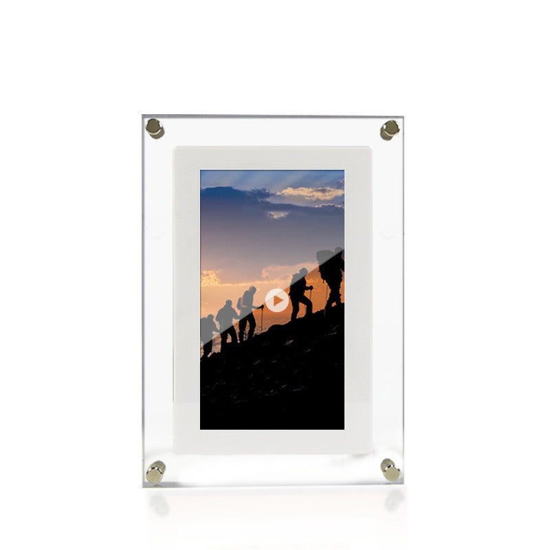 Acrylic Digital Frame - Picture/Video Player with 1GB And Battery Type C